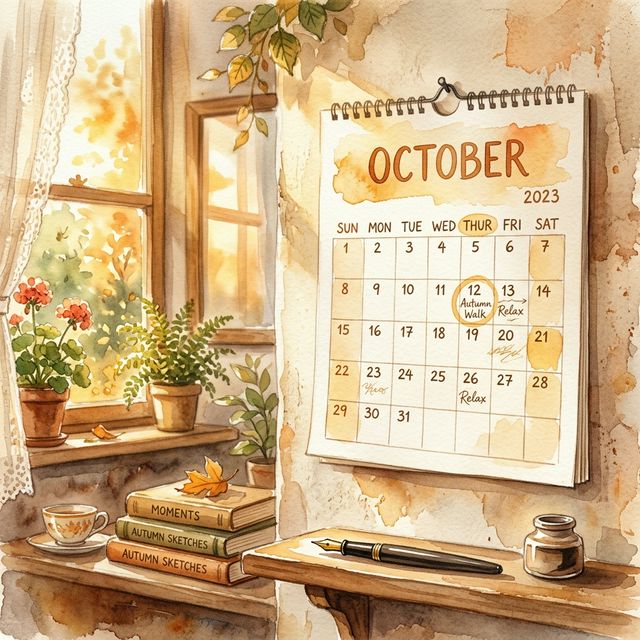 Watercolor of health tracking and monitoring a senior dog